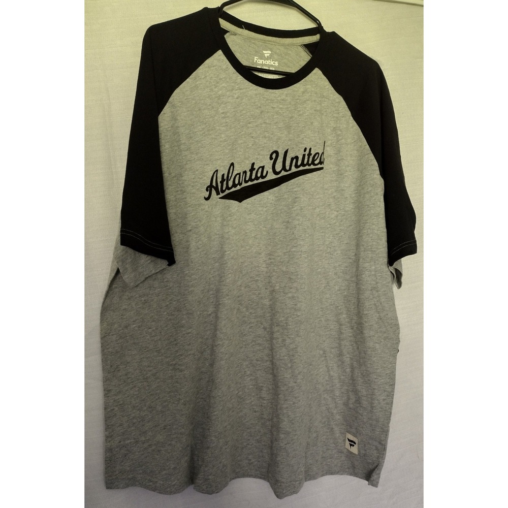 Fanatics Atlanta United FC MLS Gray/Black T-Shirt, Size 2XLT
